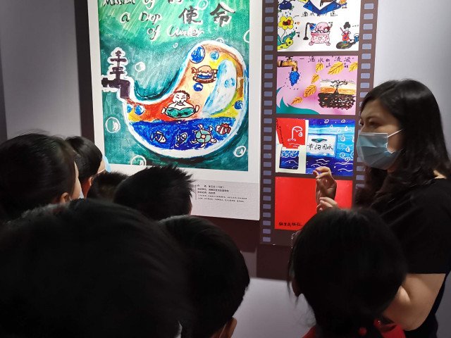 The exhibition Water and our future at Baiheliang Underwater Museum