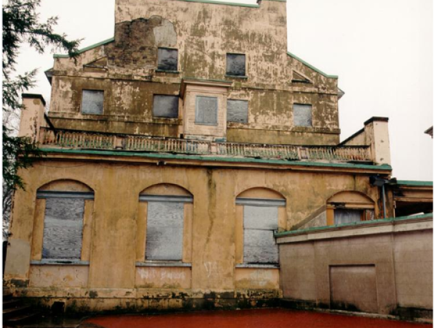 The 1815 Engine House prior to renovation after fire damage  (Mark B. Thompson Associates, PC)
