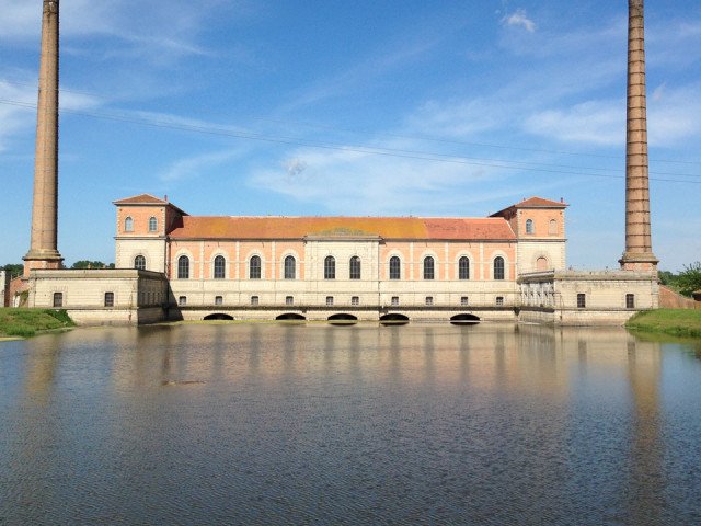 Drainage system, Sermide, Po river, Lombardia