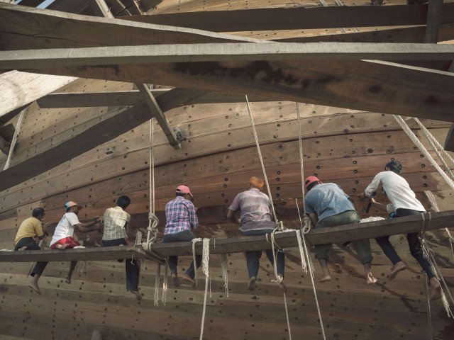 Photographic documentation on the ship builders of Mandvi, Gujarat - 2017