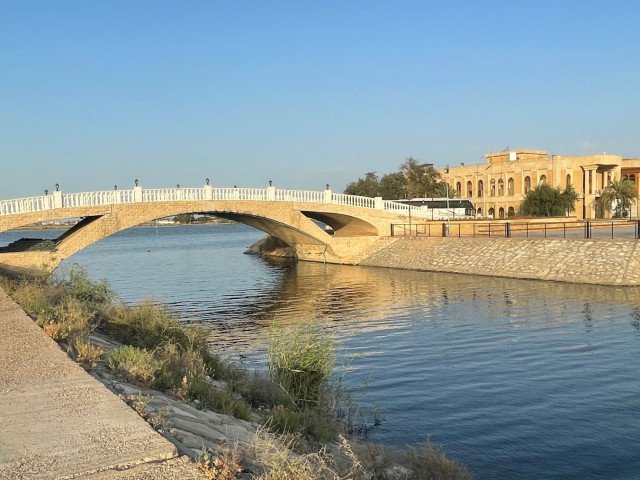 View from Open Museum site towards the Shatt al-Arab, Basra, Iraq (Hannah Lewis / © Safina Projects, 2023)