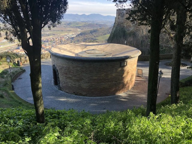 Exterior of the Well of San Patrizio, another view from above, 2022
