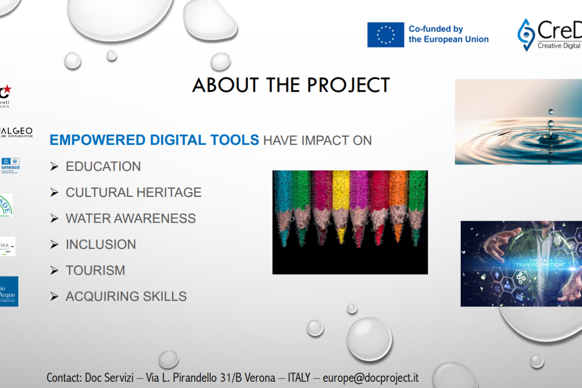 "CreDiT - Creative Digital Waters" Project  to digitize natural and cultural water heritage