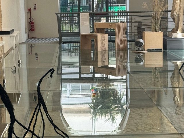 Exhibition room at Villa Altieri. Credits: Stefano Cagol