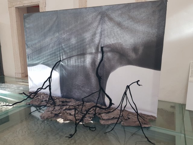 'Paysage Corporel XIV' by Binta Diaw exhibited at Villa Altieri
